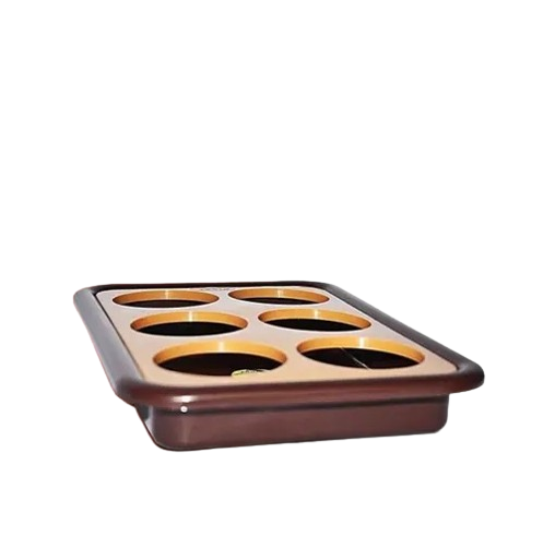 Bharat Jaldhara Glass Holding Tray Plastic Foldable - 6 Glasses Capacity