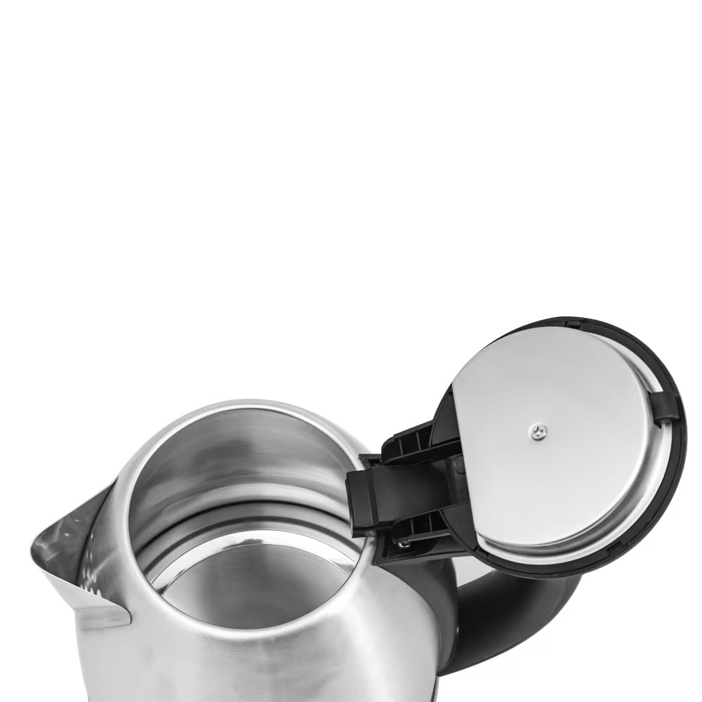 Kelvinator KEKS00118, 1.8 Liters, 1200 Watts, Stainless Steel Interior Electric Kettle, Water Level Indicator, LED Light, Dry Boil Protection, Auto Shut-off, 2 Years Warranty, Silver