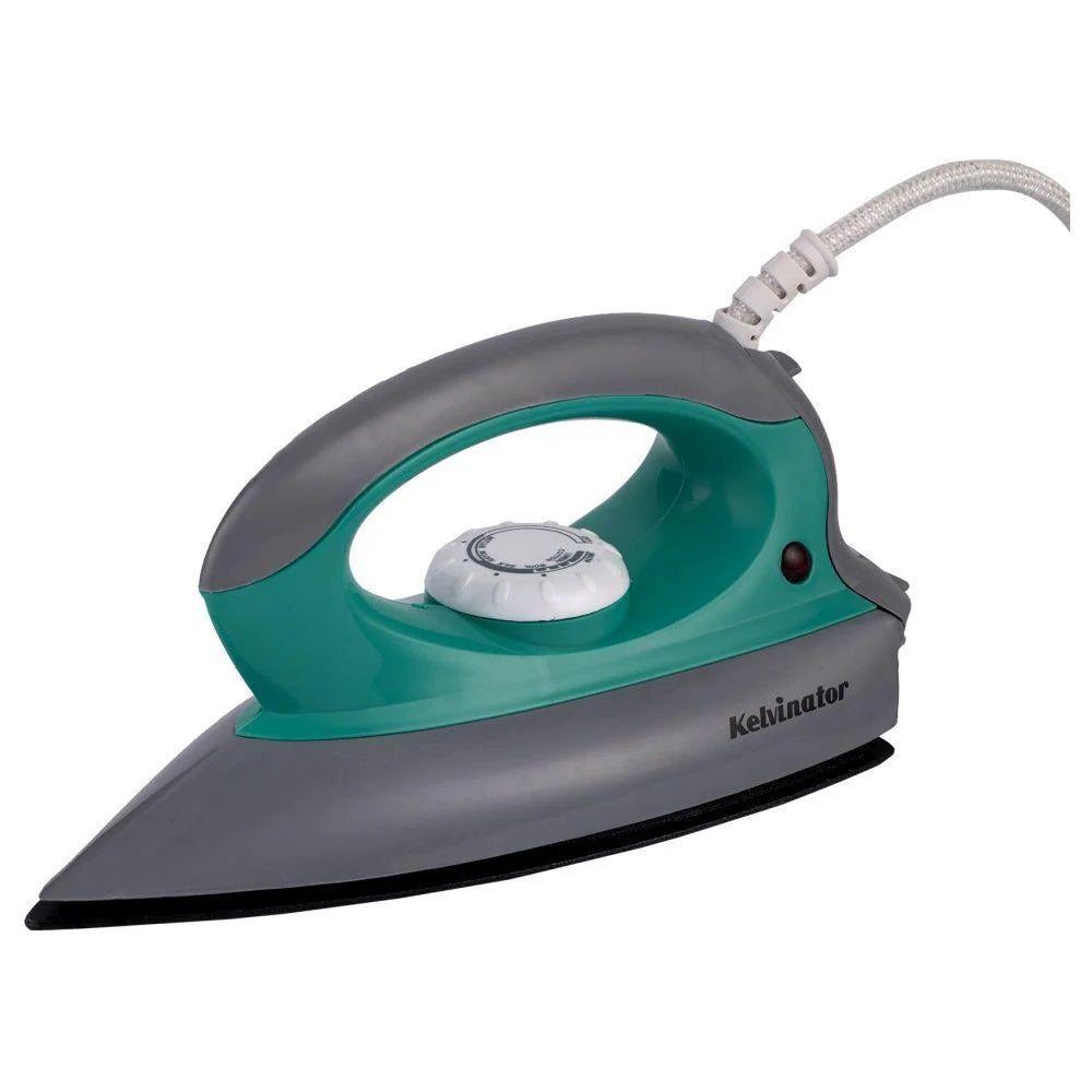 Kelvinator KDISP0081, 1000 Watts, Dry Iron, LED Indicator, Over Heat Protection, Grey and Green