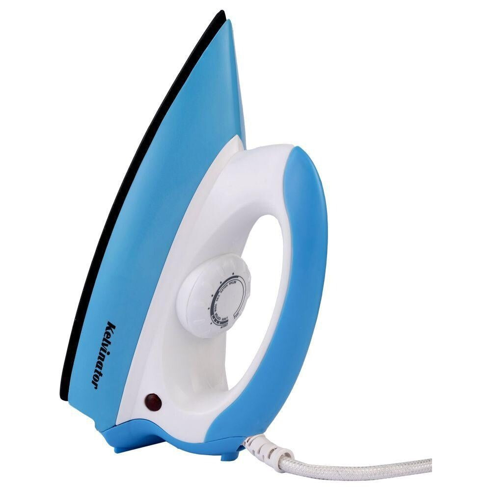 Kelvinator KDISP0071 1000W Dry Iron with LED Indicator, Blue and White, Warranty : 2 Years