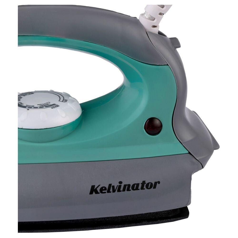 Kelvinator KDISP0081, 1000 Watts, Dry Iron, LED Indicator, Over Heat Protection, Grey and Green