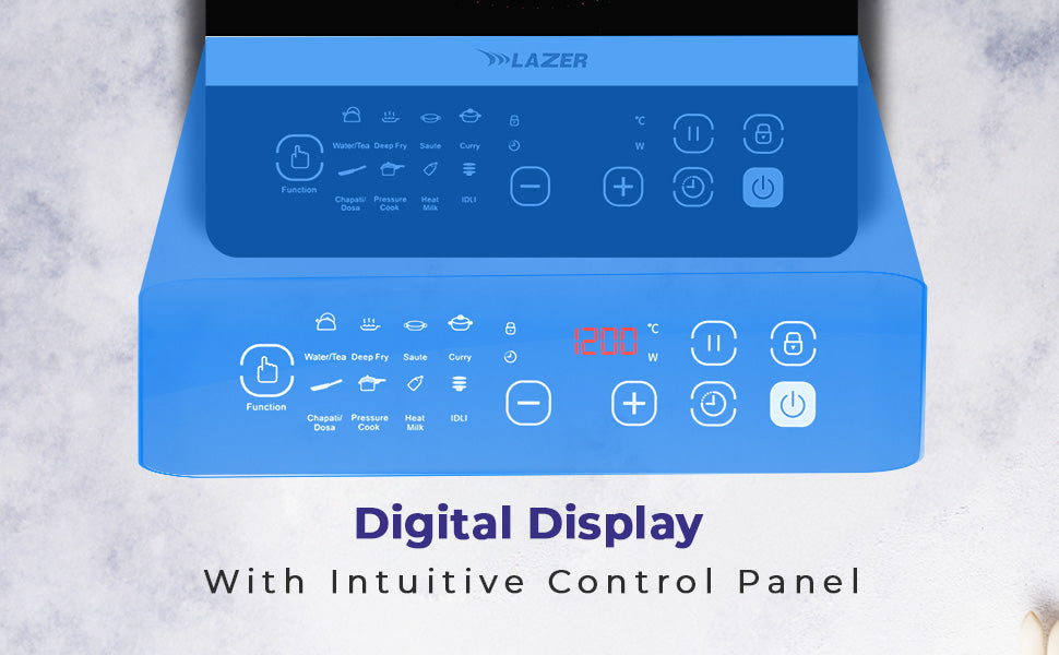 Lazer Imperial 2100 Watts Induction Cooktop | Automatic power |1 year warranty|Black