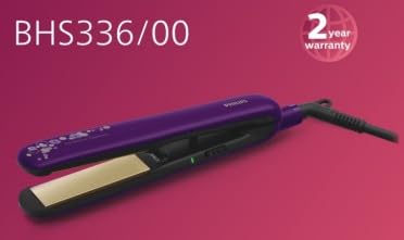 Philips Hair Straightener Bhs336/00 - Purple