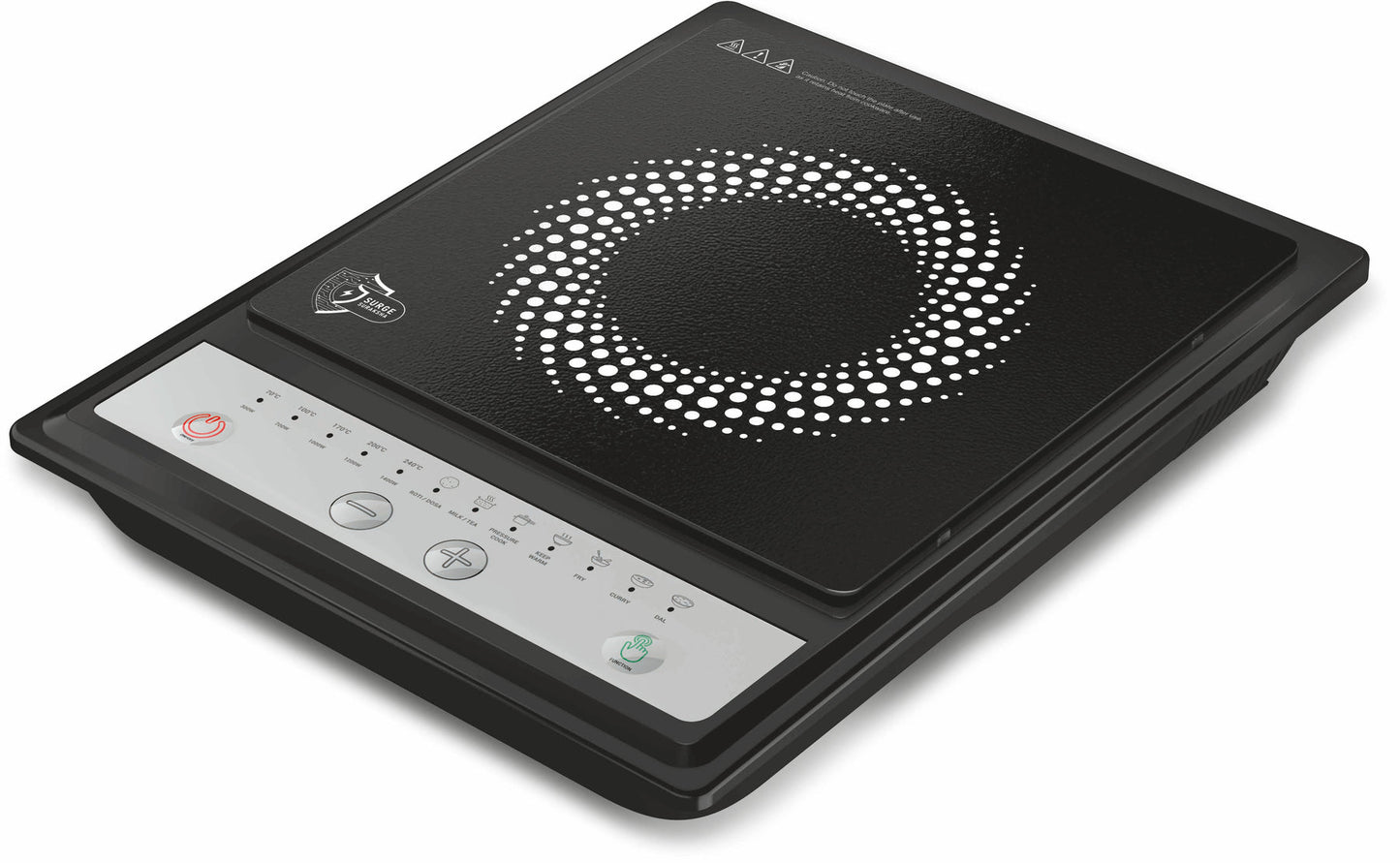 Milton Elio Induction Cooktop 1400Watts With 7 Auto Cook Functions || Suge Suraksha Featured Advance Level Safety Induction Cootop || 3 Years Warranty On Coil
