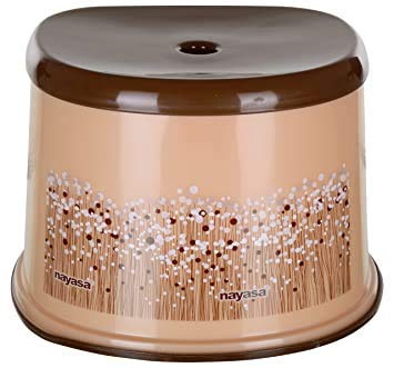 Nayasa Funk Bathroom Stool (Patla) No. 508, Single Pcs, Brown