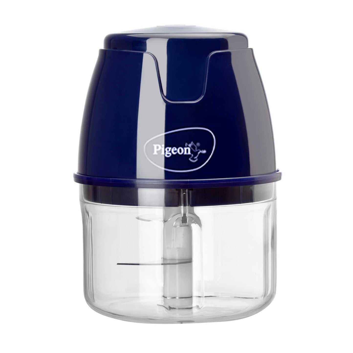 Pigeon Zoom Electric Rechargeable Chopper 250 ml, Portable with 3 Stainless Steel Blades for Effortlessly Chopping Vegetables and Fruits - Assorted Colours
