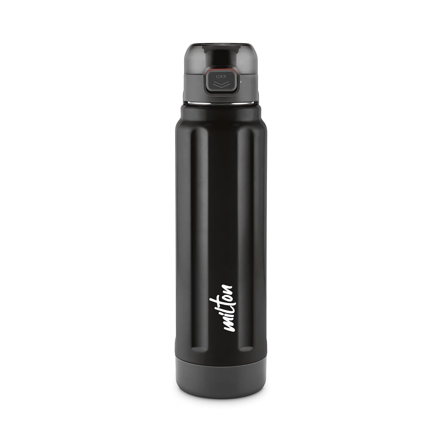 Milton Taurus 900 Steel Thermoware, Inner Stainless Steel, Cold PU Insulated, Leak Proof Water Bottle for School Kids, Office, Gym, Easy to Carry Handle, 665 ml, Dark Blue