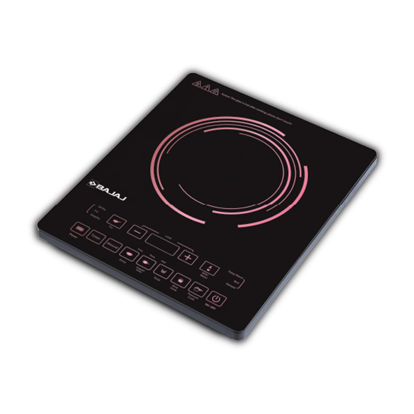 Bajaj ICX 200FP 2000 W Induction Cooktop | 7 Pre-Set Menus | Digital Display | Cool Touch Surface | 1 Year Warranty 【Black 】