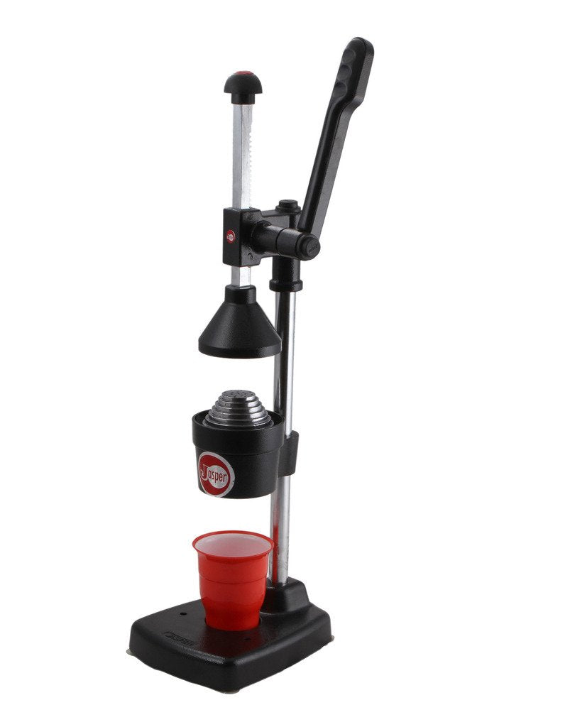 Jasper Aluminium and Iron Hand Press Juicer Squeezer with Manual Lever and Jar (Black)