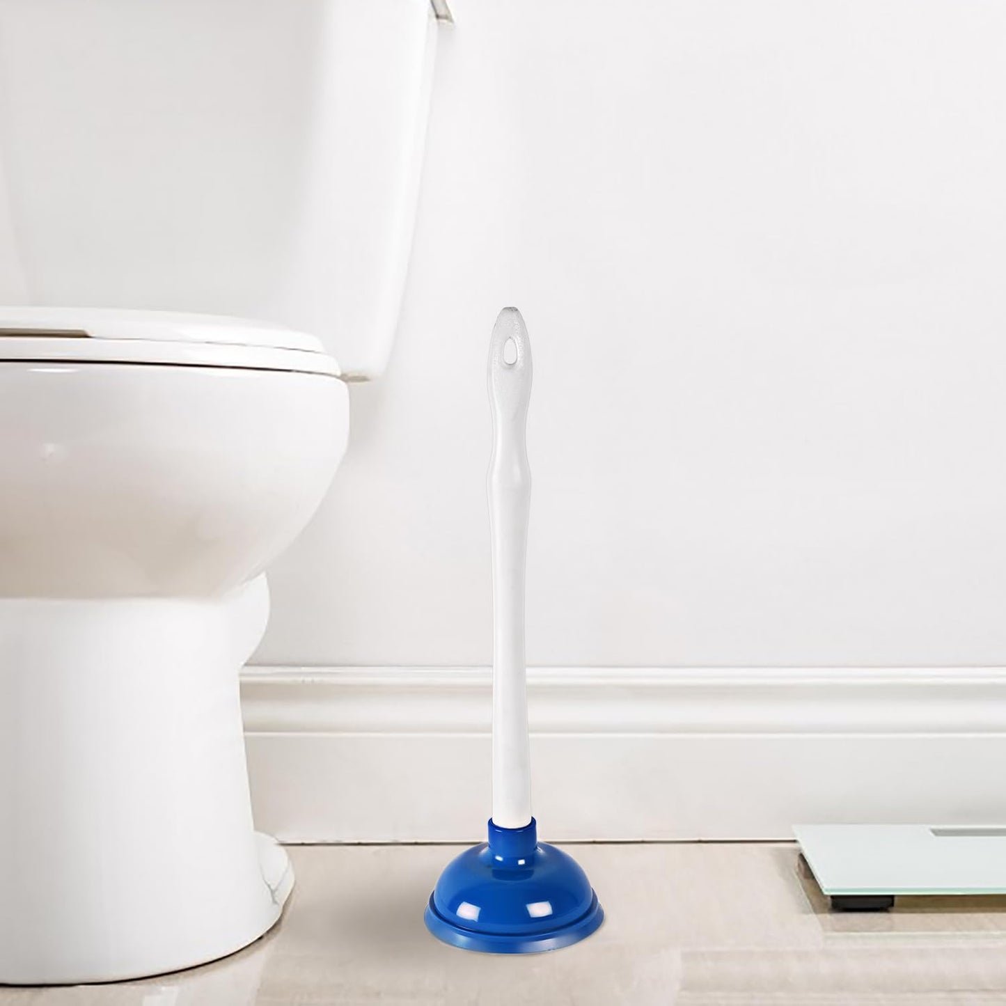 Cello Kleeno Max Multifunctional Plunger | Enhanced Pressure, Fit, and Suction | Plastic Handle For Comfortable Grip | Compact Design with Ergonomic Handle and Long-Lasting Durability | Blue