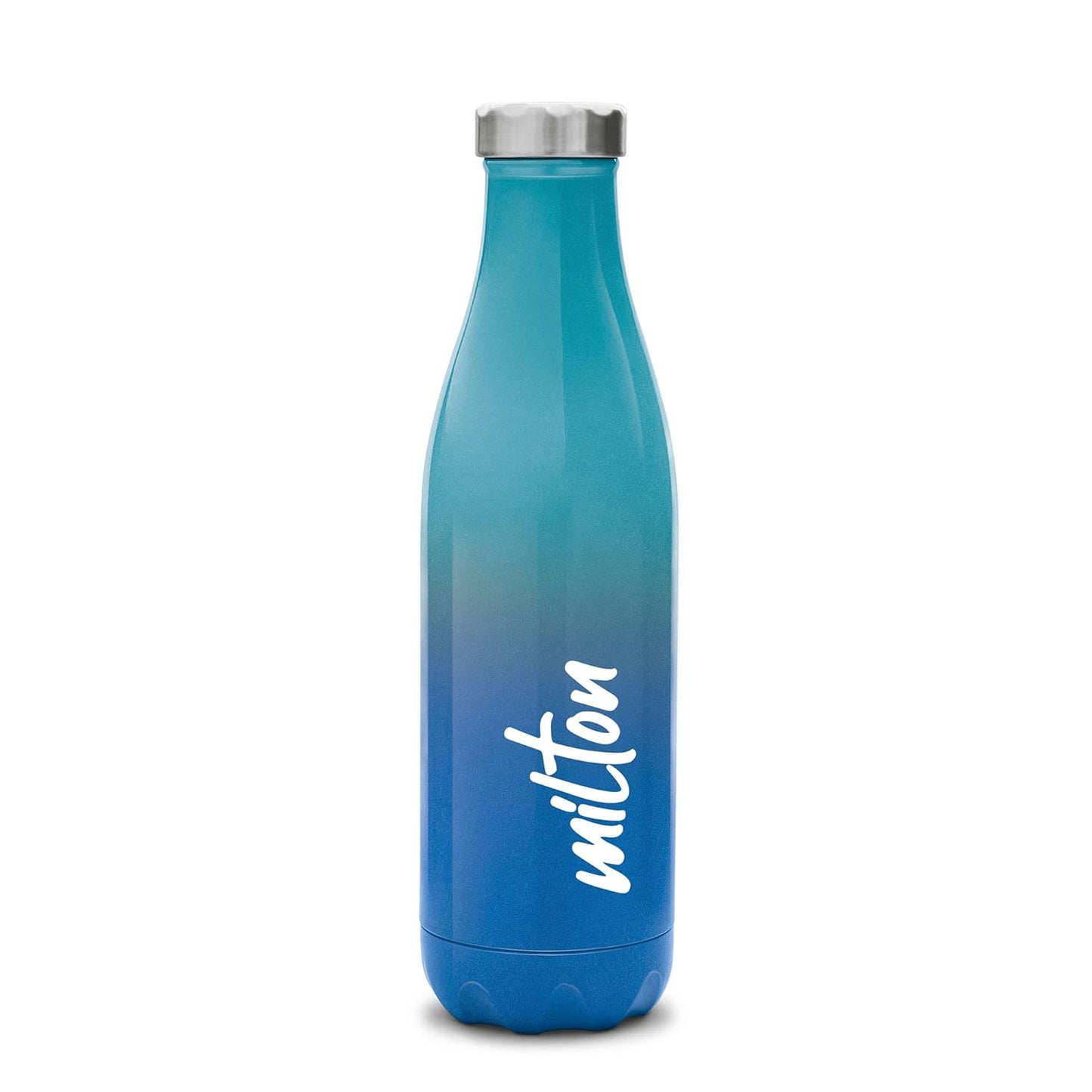 MILTON Prudent 500 Thermosteel Bottle, 510 ml Water Bottles, 24 Hours Hot and Cold, Easy to Carry, Easy Grip, Rust Proof, Tea, Coffee, Office, Travel Bottle, Blue