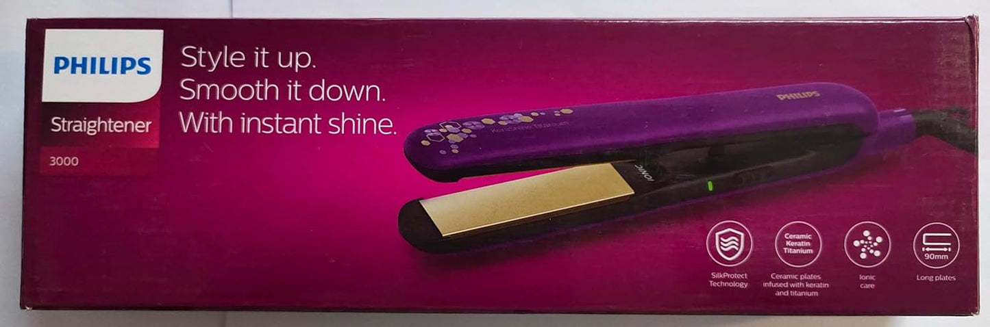 Philips Hair Straightener Bhs336/00 - Purple