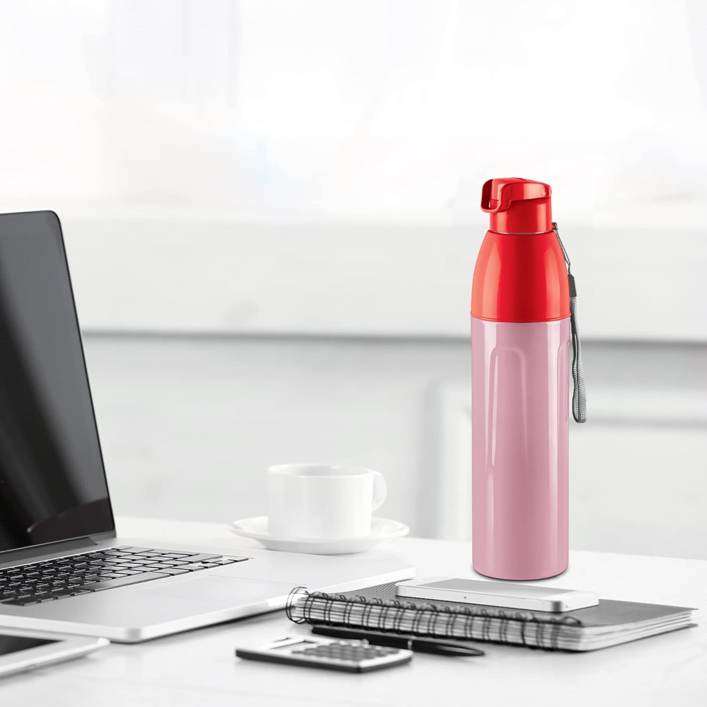 MILTON Plastic Kool Convex 1100 Insulated Inner Pet Water Bottle, 900 Ml
