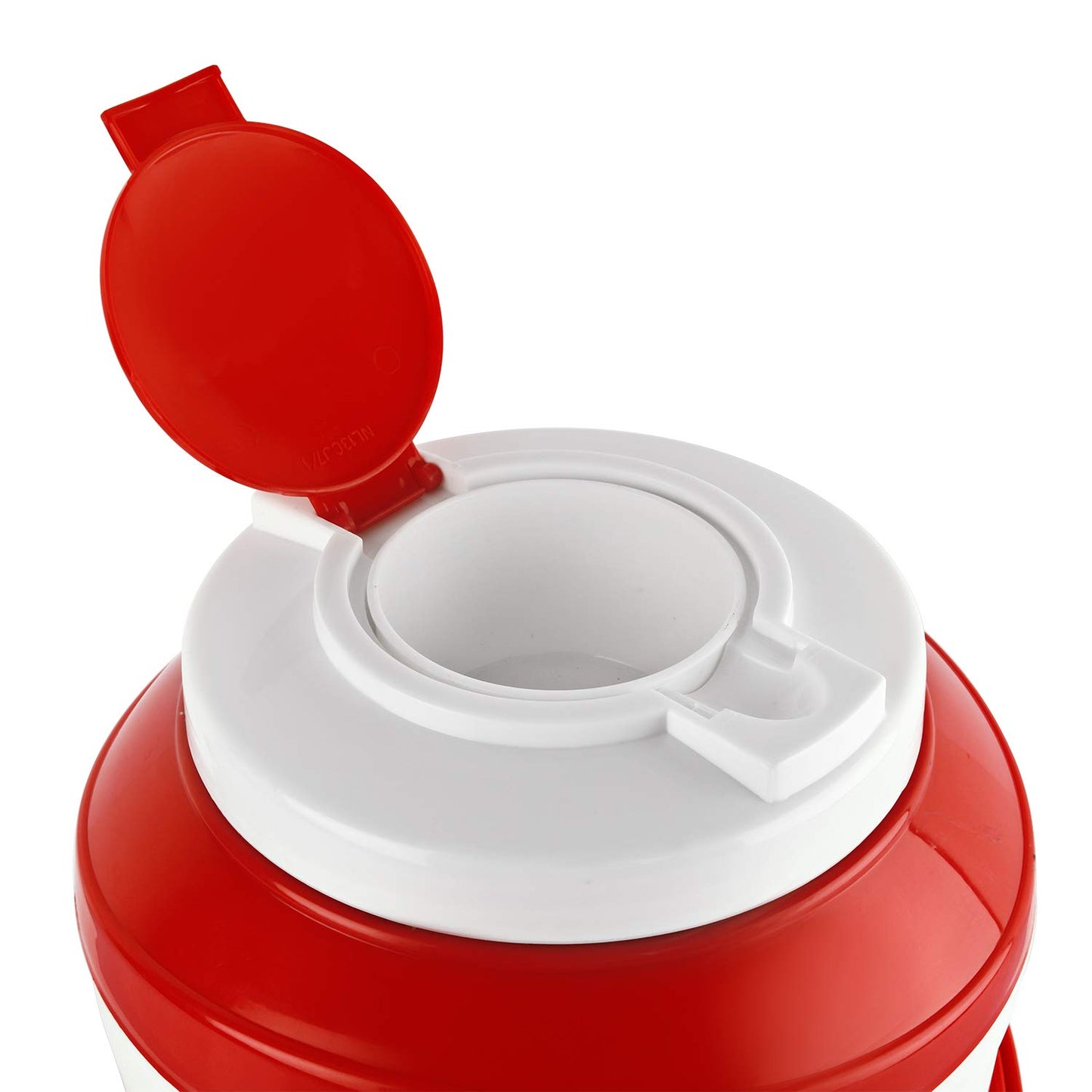 Cello Atlas Insulated Water Jug | Inner Stainless Steel Jug | Hot & Cold | Easy To Carry | 5 litres, White & Red