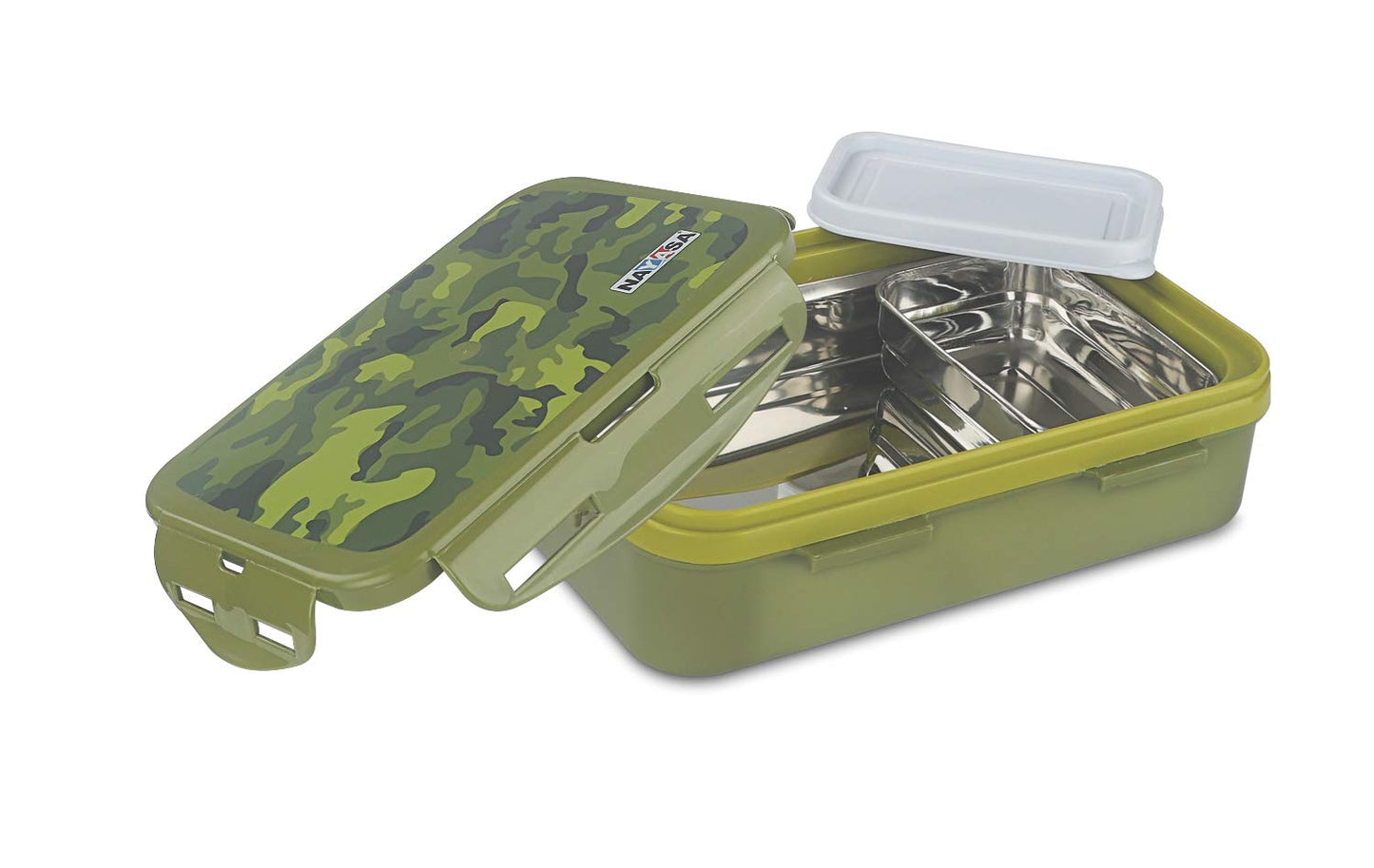 Nayasa Nutri Army Deluxe Insulated Lunch Box with S/S Inner & S/S Container