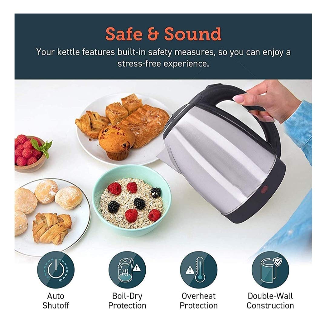 Scarlett Stainless Steel Electric Kettle: 2.0 Liter