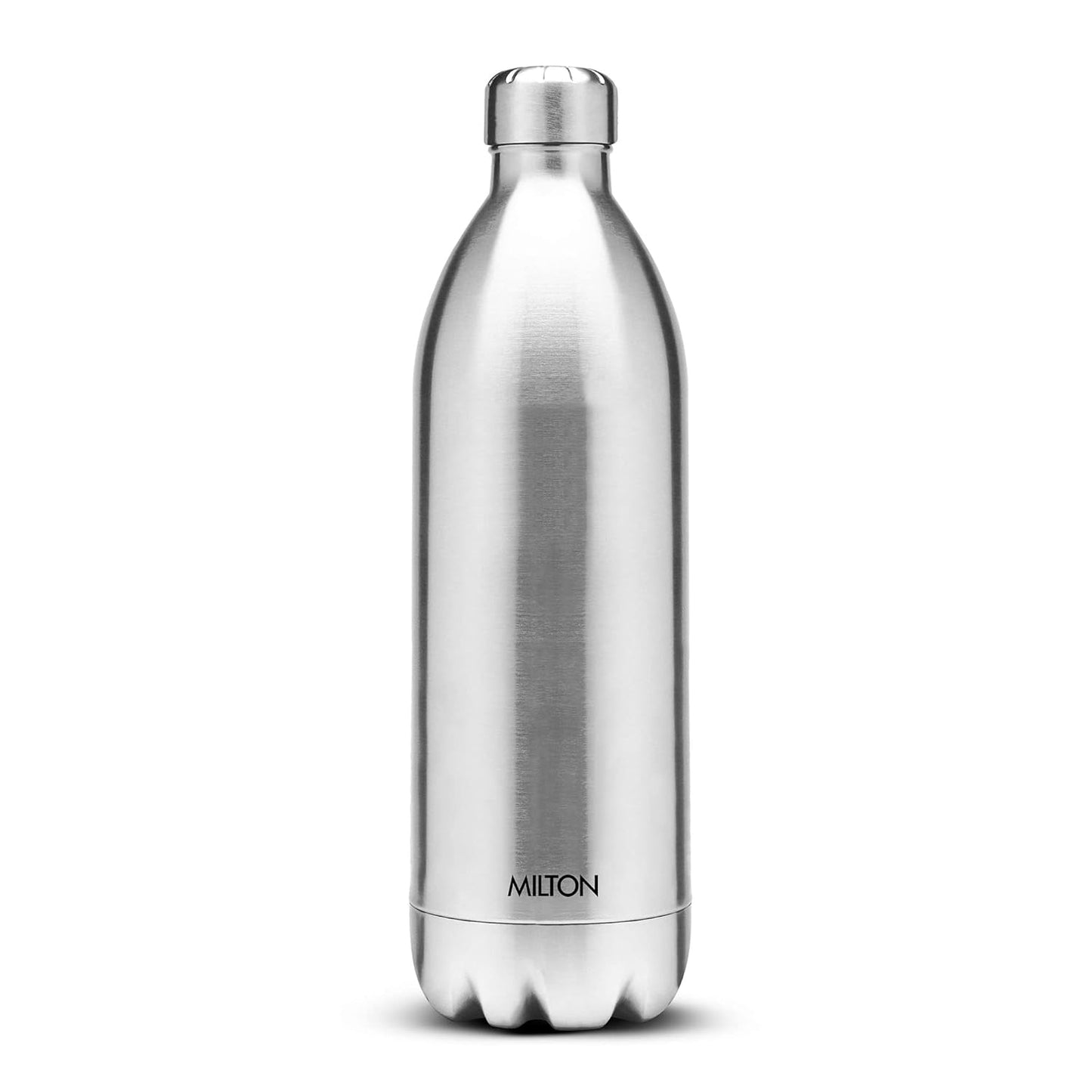 Milton Duo DLX 1800 Thermosteel Water Bottle 1.8 Litre, 24 Hr Hot and Cold I Leak Proof Lid, ISI Certified I Vacuum Insulated I for Office, Gym, School I Silver