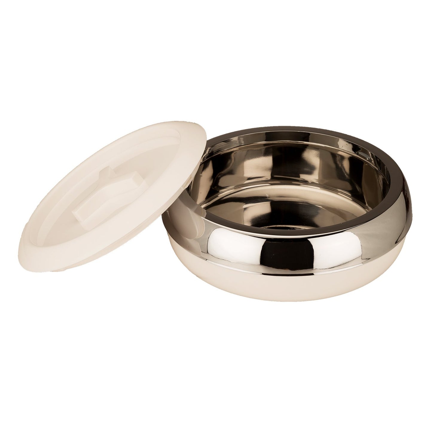 JAYPEE Palazio 1500 Ultra Inner Stainless Steel Casserole |Pu Insulated Lockable Lid Food Grade Rustproof Hotbox for Kitchen |Hot Pot for Rice |Stackable |Ideal for Gifting | Capacity 1250 ml, White