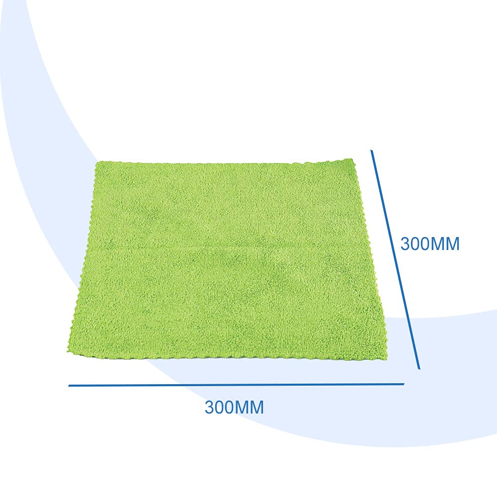 Kleeno Cello Microfiber Multipurpose Cloth | Ideal for All Surfaces | Durability & Machine Washable | Microfiber Cloth for Car, Bike & Kitchen Cleaning | Ecofriendly | Multicolour |Set of 5