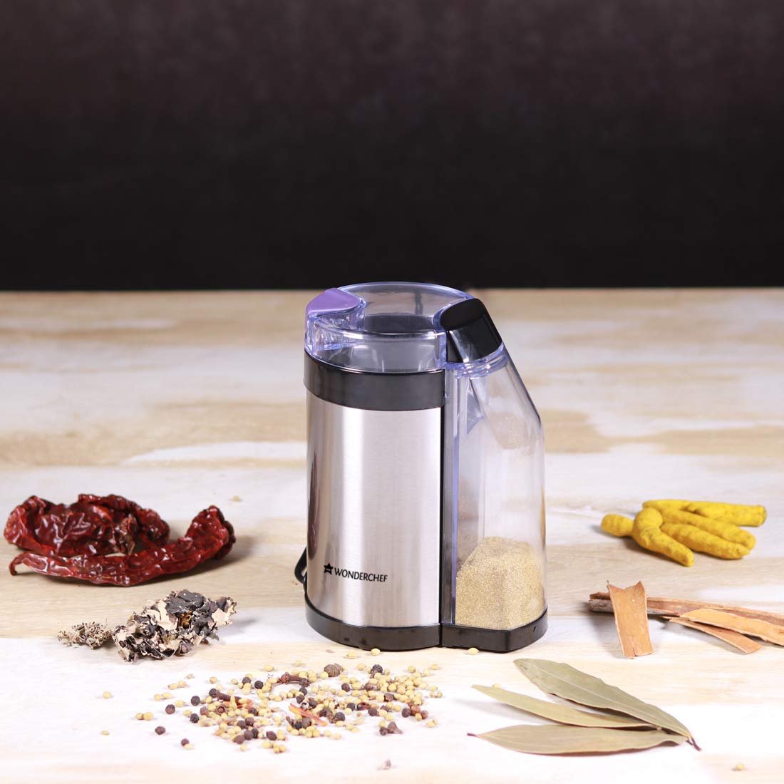 Wonderchef Easy Spice Masala Grinder with auto-Dispenser