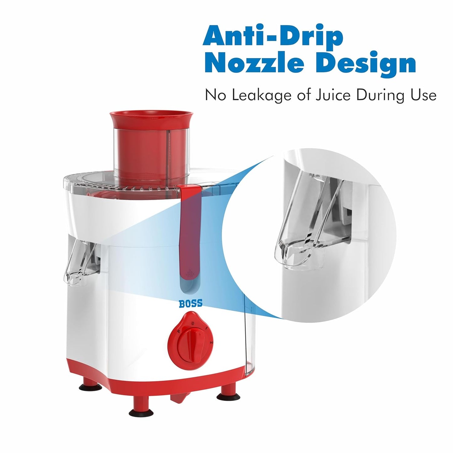 BOSS Aster Electric Juicer for Fruits & Vegetables Centrifugal Juicer 350 Watt | Juicer Mesh with SS Sieve & Pusher | Removable Pulp Container | 2 Year Warranty, Black