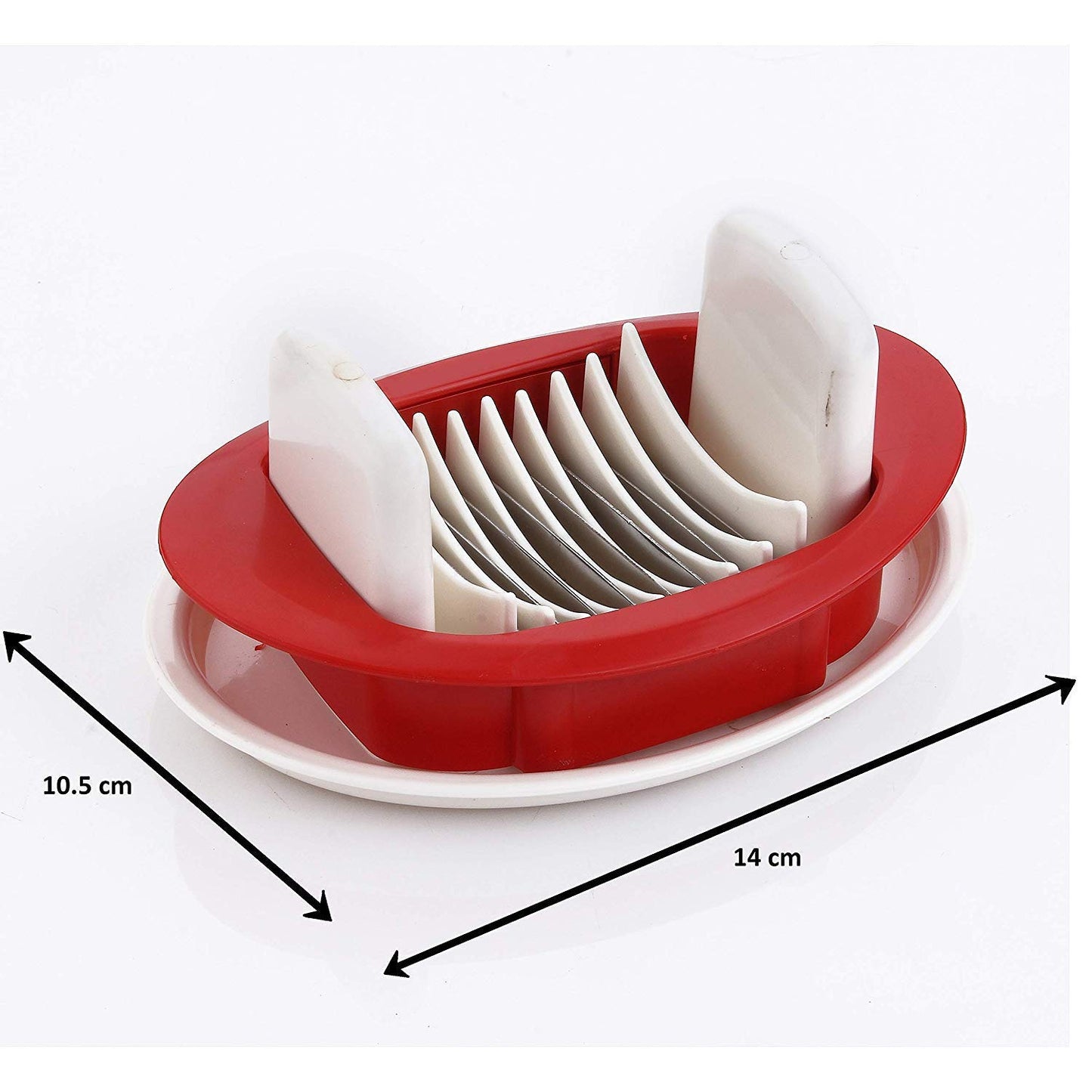 ACTIONWARE Plastic and Stainless Steel Tomato Slicer Tomato Slicer & Cutter Salad Maker