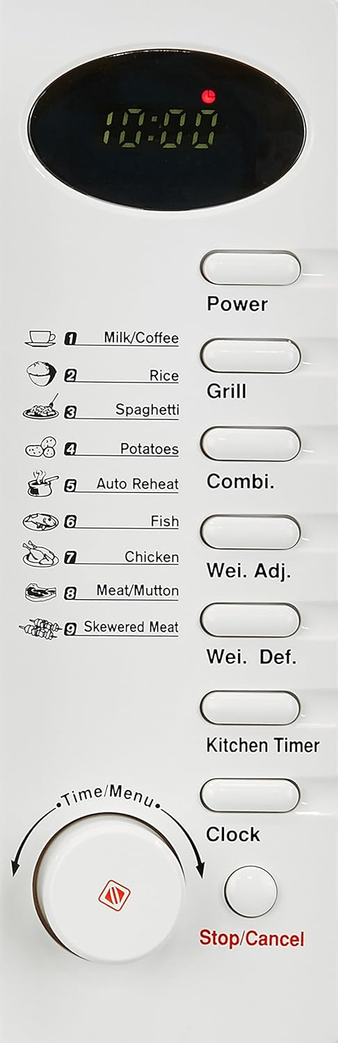 Bajaj 20 Litres Grill Microwave Oven with Jog Dial (2005 ETB, White)
