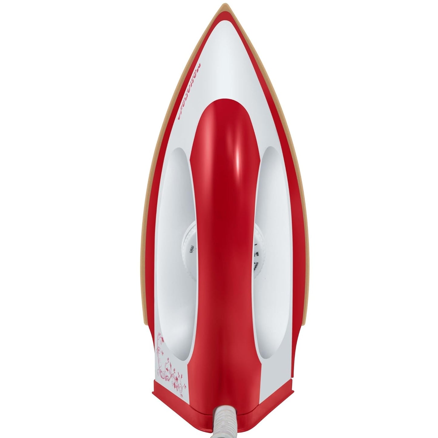 Maharaja Whiteline Blossom Di- 113 1000-Watt Dry Iron, Standard, Red ABS