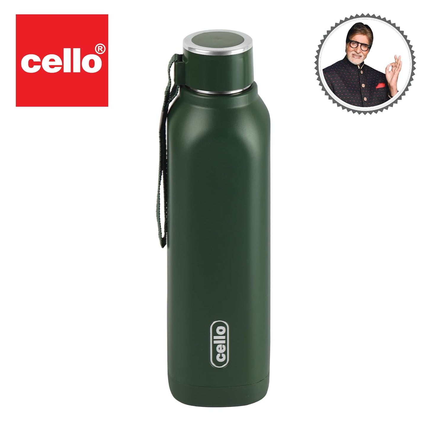 Cello Puro Steel-X Royce 900 | Inner Steel Bottle | PU Insulation | Cold Insulated Bottle | Best Usage for Office/School/College/Gym/Picnic/Home/Fridge | 730ml