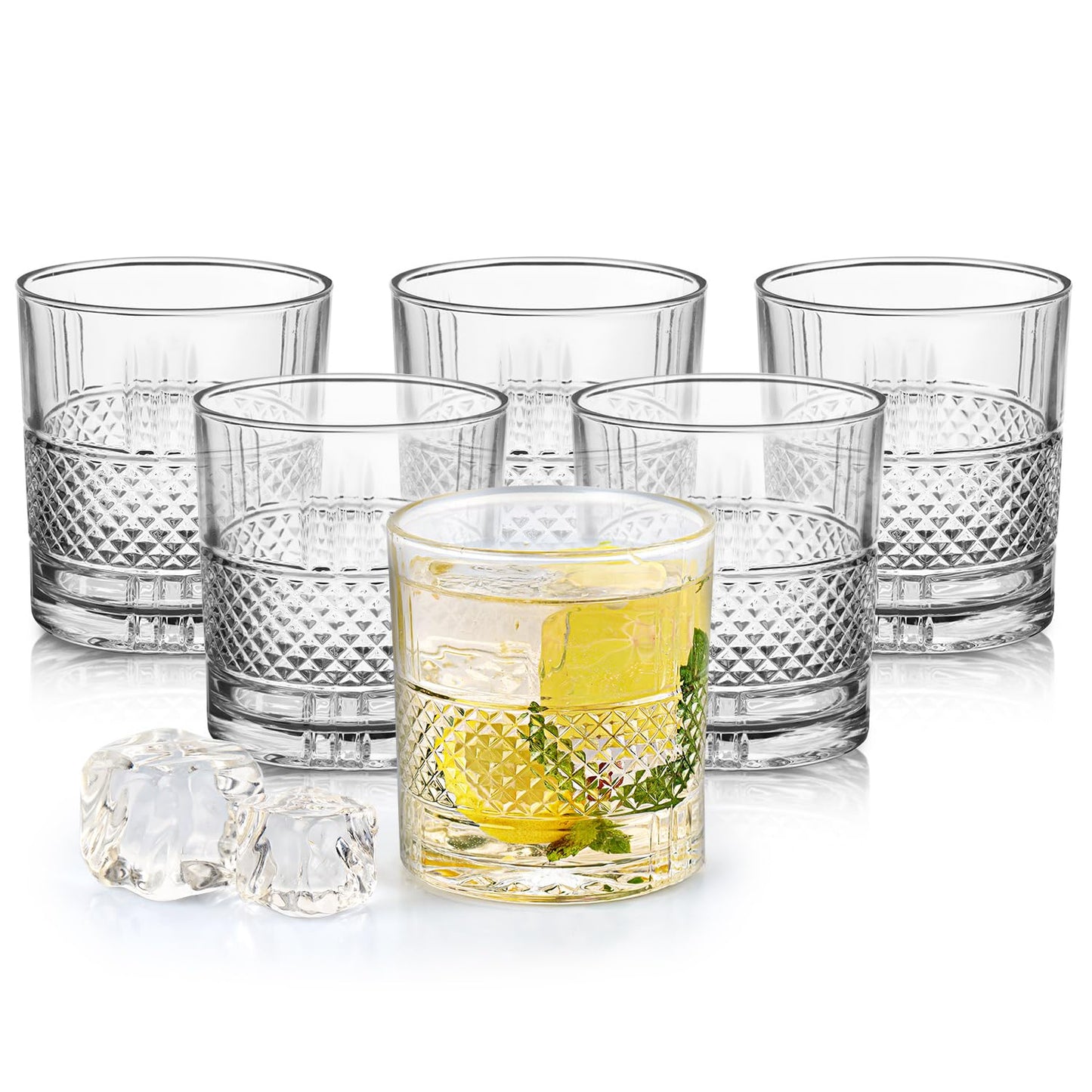 CELLO Brilliant Glass Tumblers | Set of 6 | 215ml | Clear