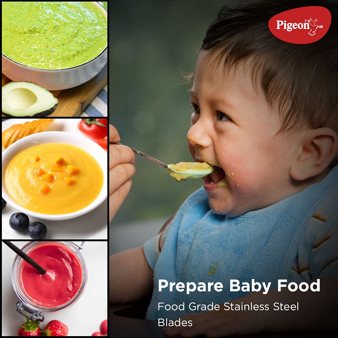 Pigeon by Stovekraft Tornado Turbo Manual Chopper | Food Processor 1.5 L Used for Chopping, Atta Kneader, Slicing, Shredding and Whipping - Green, Large