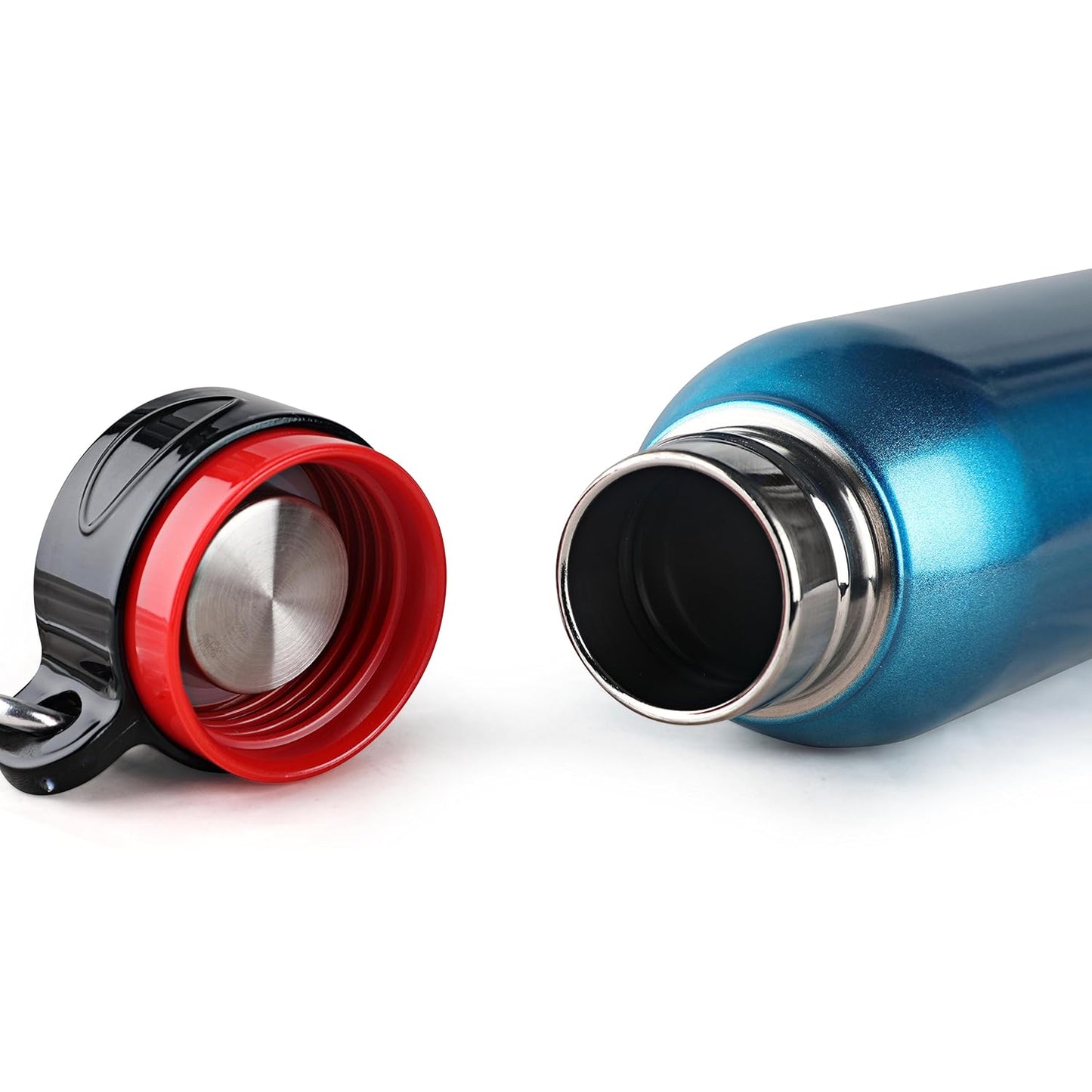 Cello Beatle Stainless Steel Double Walled Water Bottle, Hot and Cold, 1000ml, 1 Unit, Metallic Blue