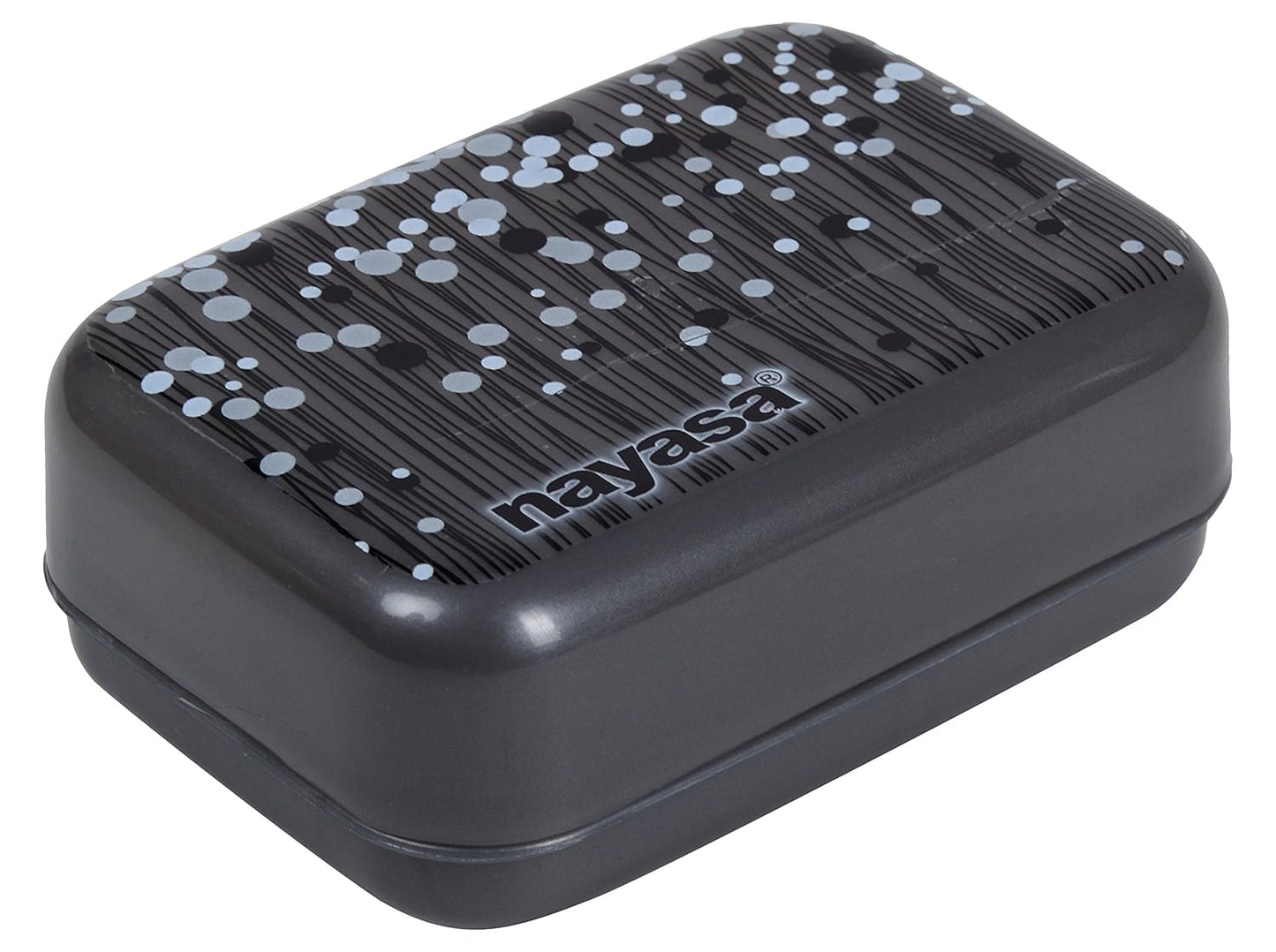 Nayasa Funk Bathroom Set DLX 6 Pcs | Bkt 25 L + Mug 1.5 L + Basin 20 L+ Dustbin 14 L + 509 Stool + Soap Case | Bathroom Accessory Set Plastic | Bathroom Set | Bath Set for Bathroom | Black