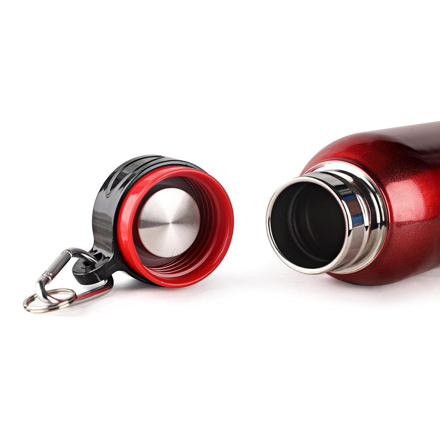 Cello Beatle Stainless Steel Double Walled Water Bottle, Hot and Cold, 1000ml, 1 Unit, Red