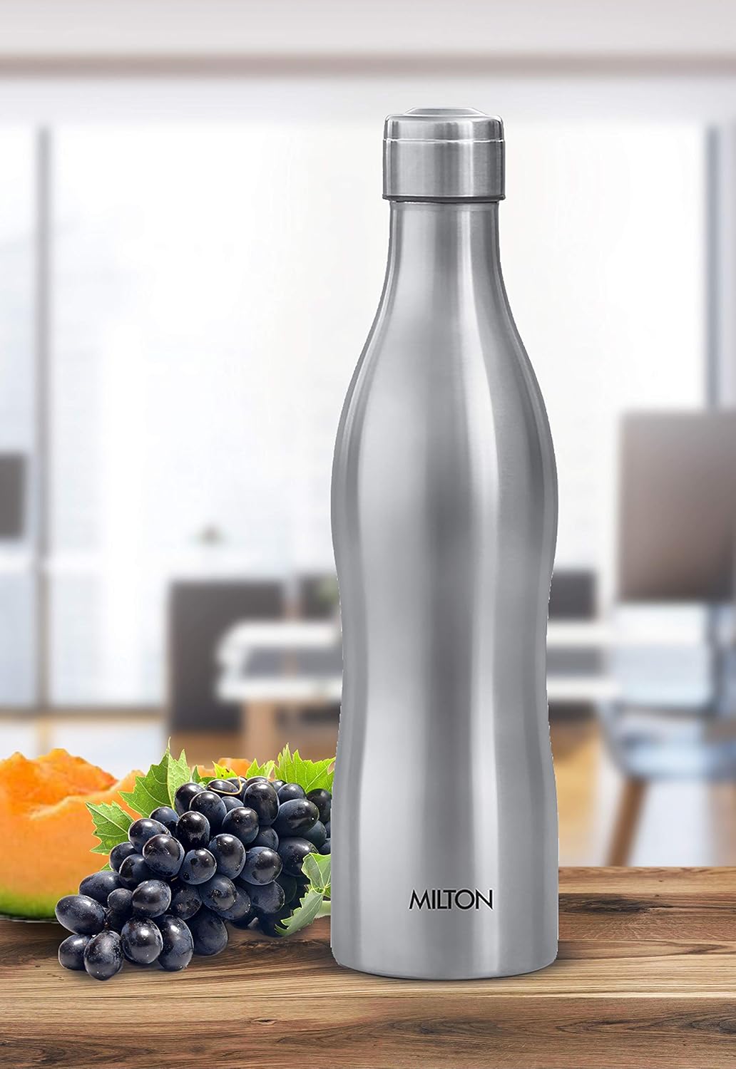 MILTON Campa 1100 Stainless Steel Water Bottle, 1050 ml, Silver