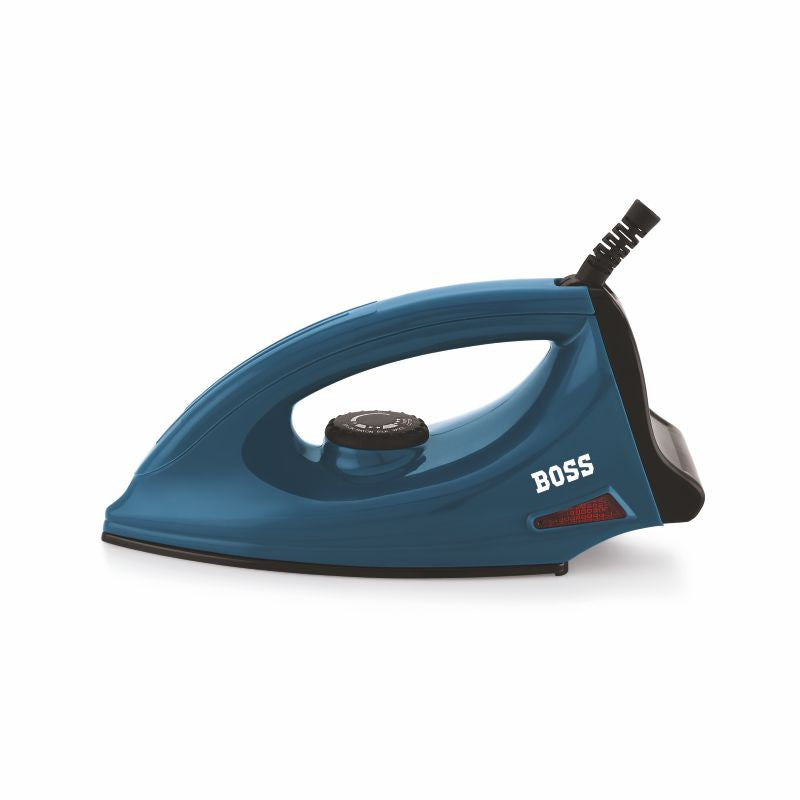 BOSS Duro 1000 watts Dry Iron, Non Stick Soleplate coating, double ISI safety