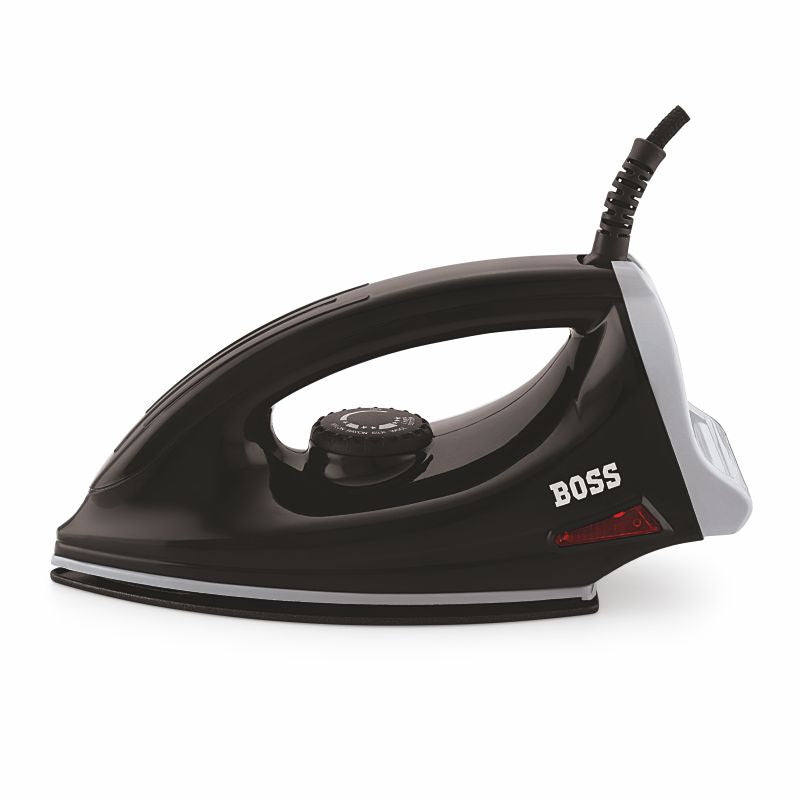 BOSS Duro 1000 watts Dry Iron, Non Stick Soleplate coating, double ISI safety