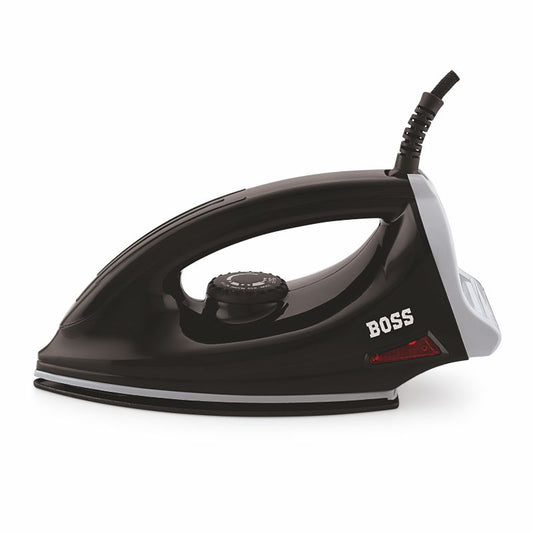 BOSS Duro 1000 watts Dry Iron, Non Stick Soleplate coating, double ISI safety