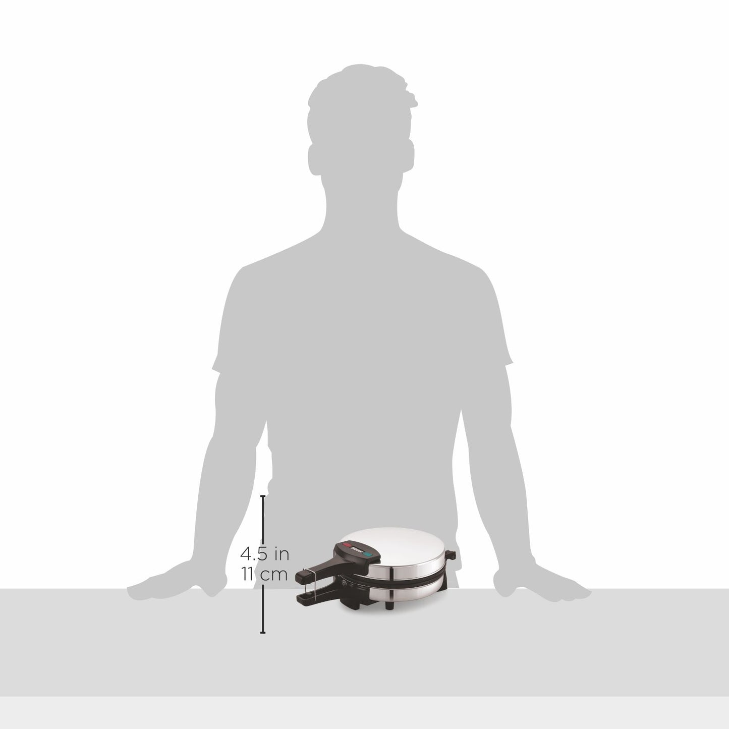 BOSS Munch Khakhra Maker B-541 | Khakhra/Roti Maker Non Stick Ptfe Coating | Wattage 1100 - Stainless Steel Body - 1100 Watts