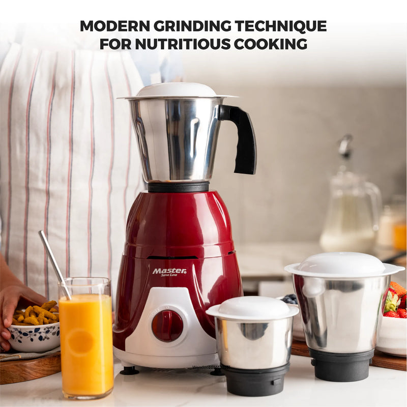 Master Charly 550W Mixer Grinder with 3 Jars & 3 Speed Modes