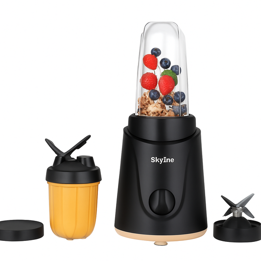 Skyline Nutri Mix PRO (VTL-4455) – 500W Powerful Mixer Grinder, Juicer, Blender – 2 BPA-Free Jars, Stainless Steel Blades, Overheat Protection – 12 Months Warranty – Made in India