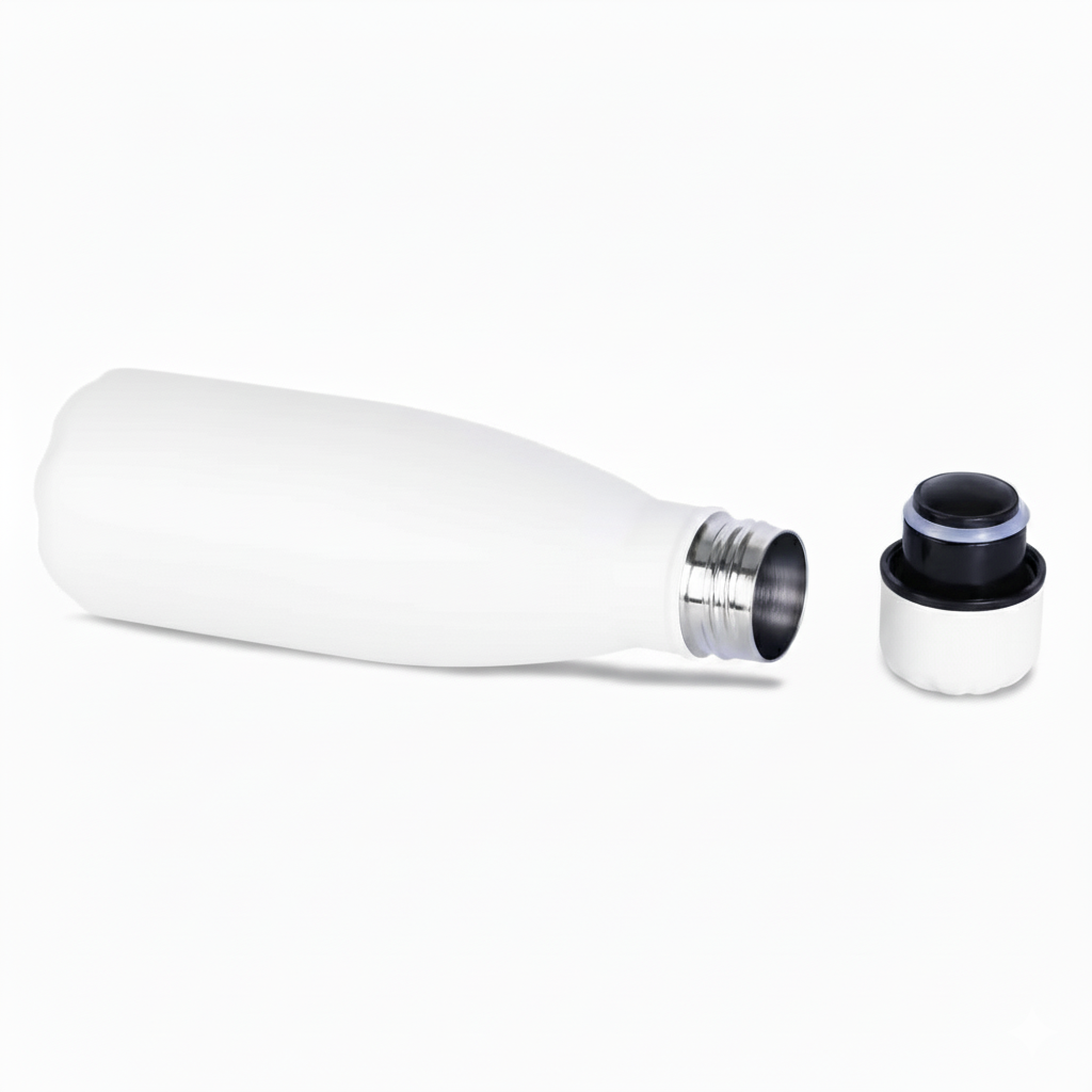 Stainless Steel Insulated Water Bottle | Thermos Flask Bottle 350ML | Hot and Cold | Food Grade & BPA Free Insulated Water Bottles (White)