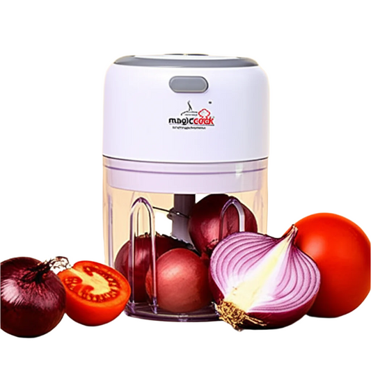Magic Cook Rechargeable Mini Chopper – 250ML | USB Charging | Stainless Steel Blades | Portable Electric Food Processor