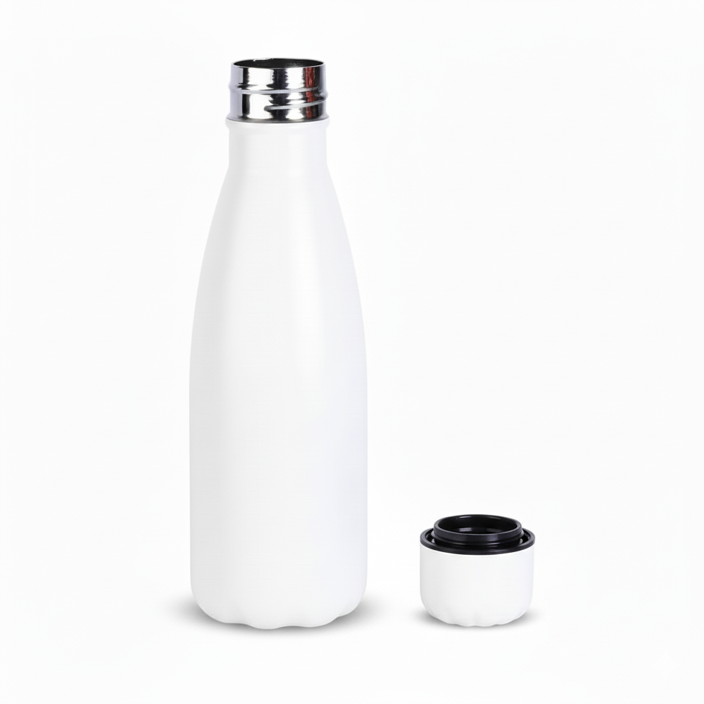 Stainless Steel Insulated Water Bottle | Thermos Flask Bottle 350ML | Hot and Cold | Food Grade & BPA Free Insulated Water Bottles (White)