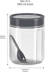 MILTON RADIANT 750 ML 3 PCS JAR SET
