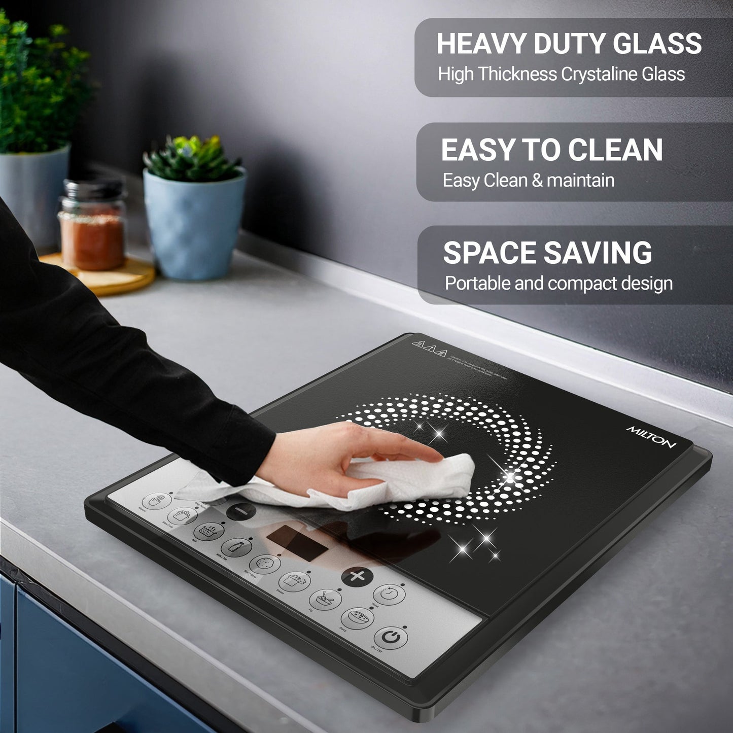 Milton Elio Induction Cooktop (Milton) 1600W