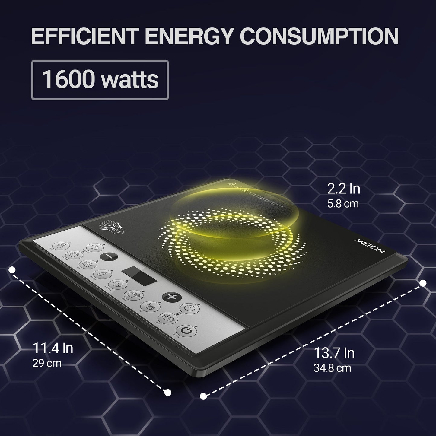 Milton Elio Induction Cooktop (Milton) 1600W