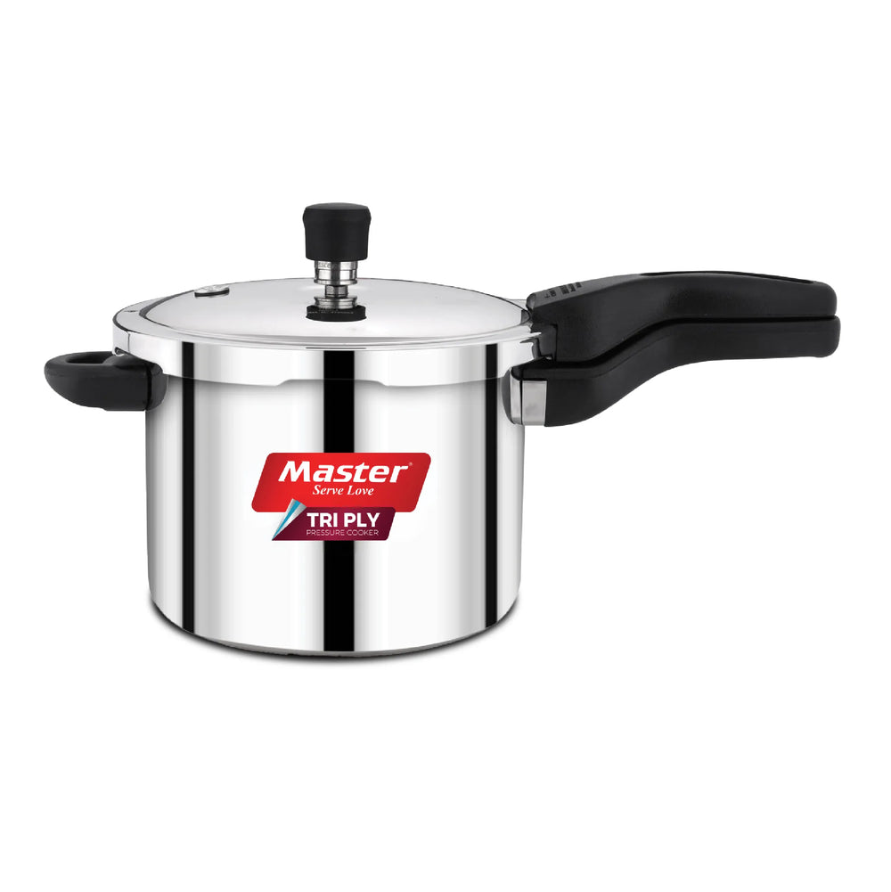 mASTER Nova 5L Tri Ply Flat Outer Lid Pressure Cooker - Induction Base