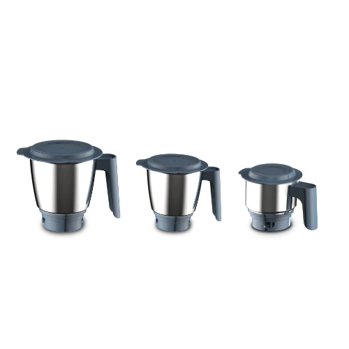 3 stainless steel jars for the Philips 500W mixer grinder