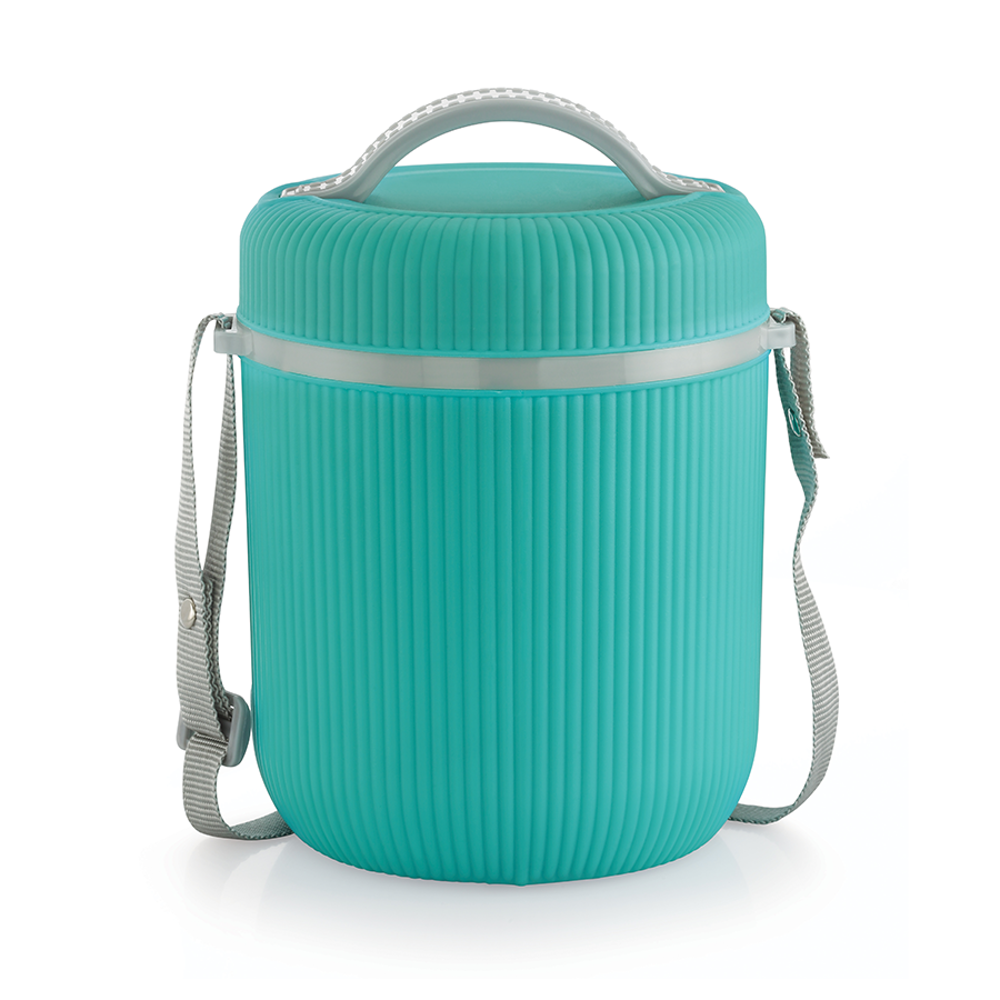 Rishabh Smart Line 4 Lunch Box Steel Insulated Lunch Box Pack Of 1 -Assorted Colour